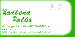 madlena palko business card